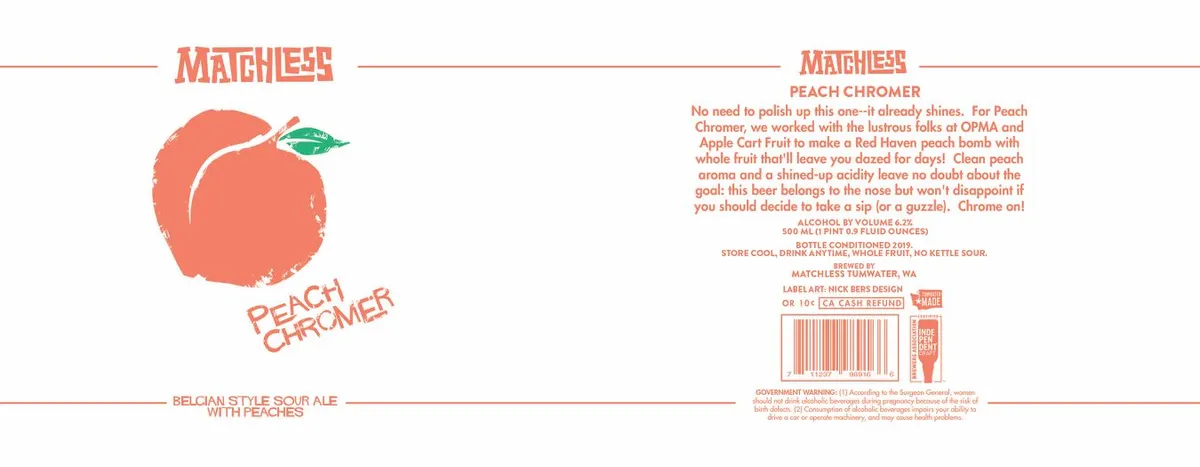 Peach Chromer label