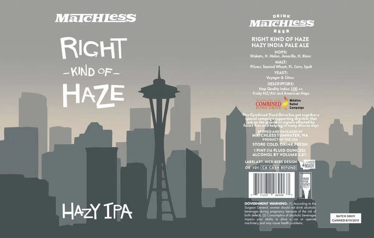 Right Kind of Haze label