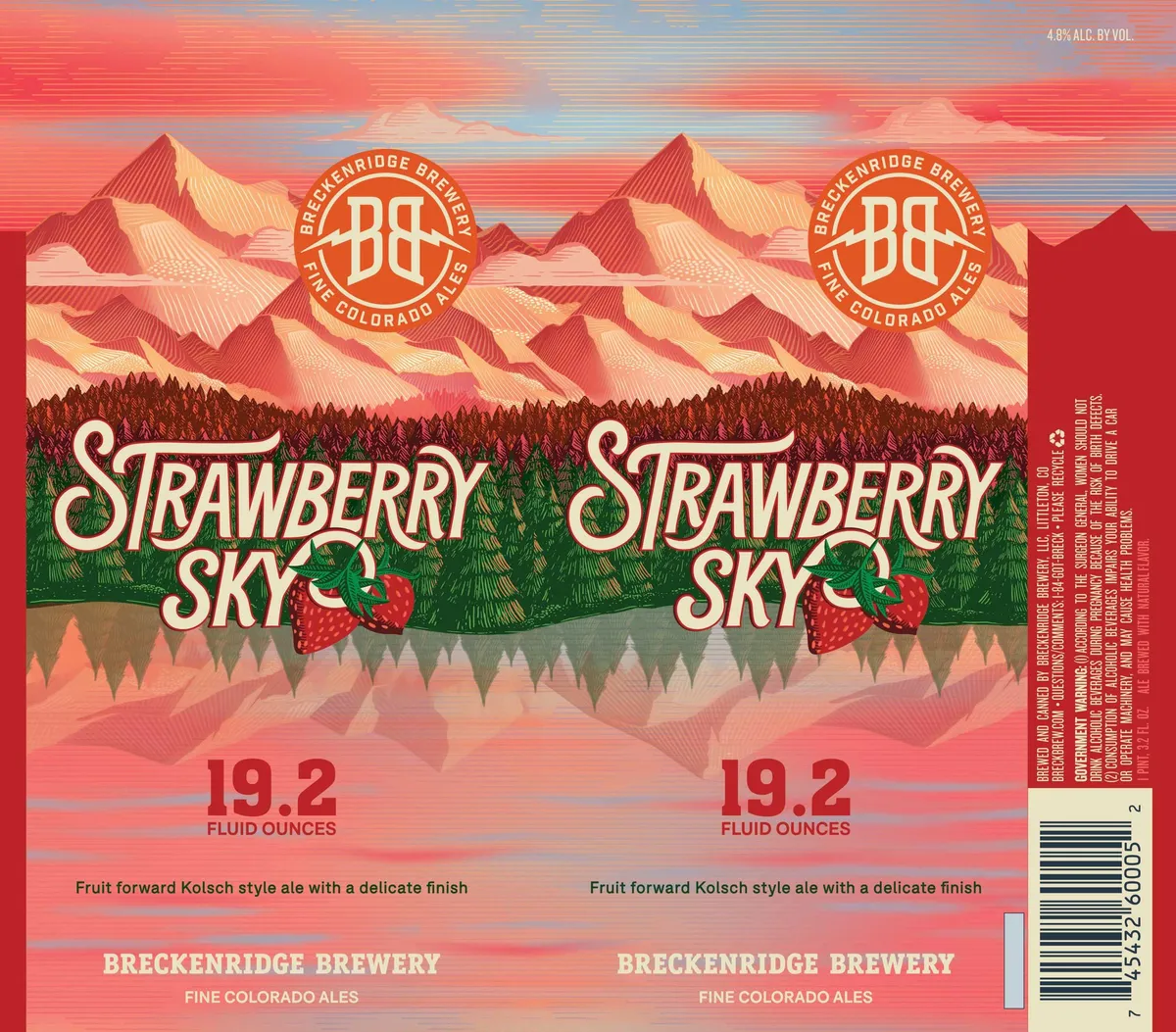 Strawberry Sky label