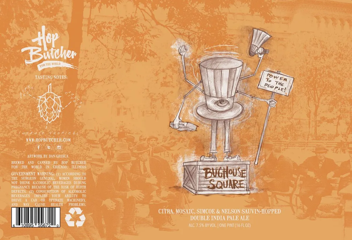 Bughouse Square label