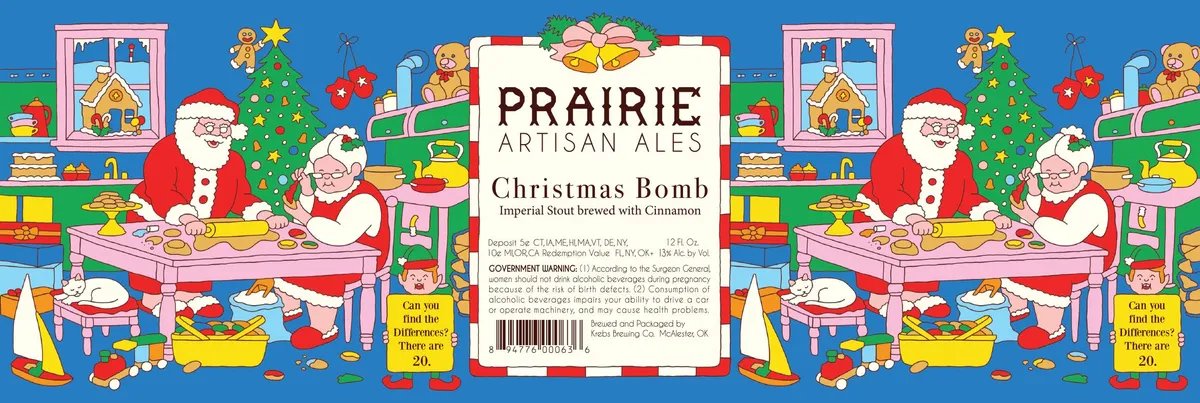 Christmas Bomb label