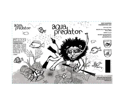 Aqua Predator label