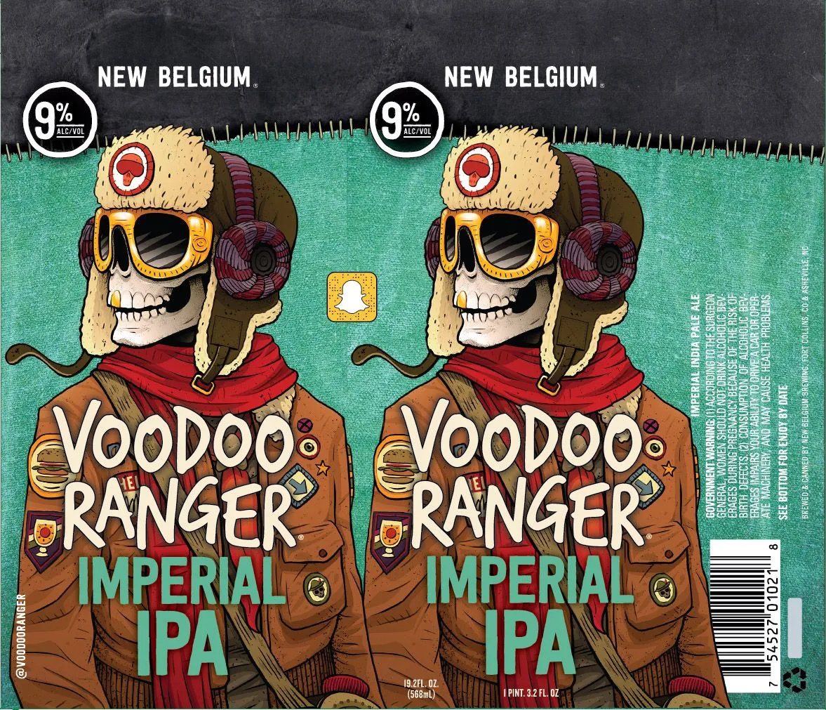 Voodoo Ranger Imperial IPA label