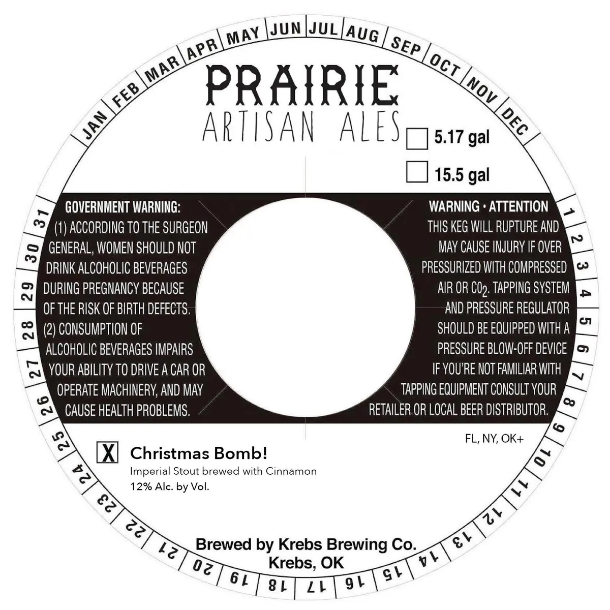 Christmas Bomb! label