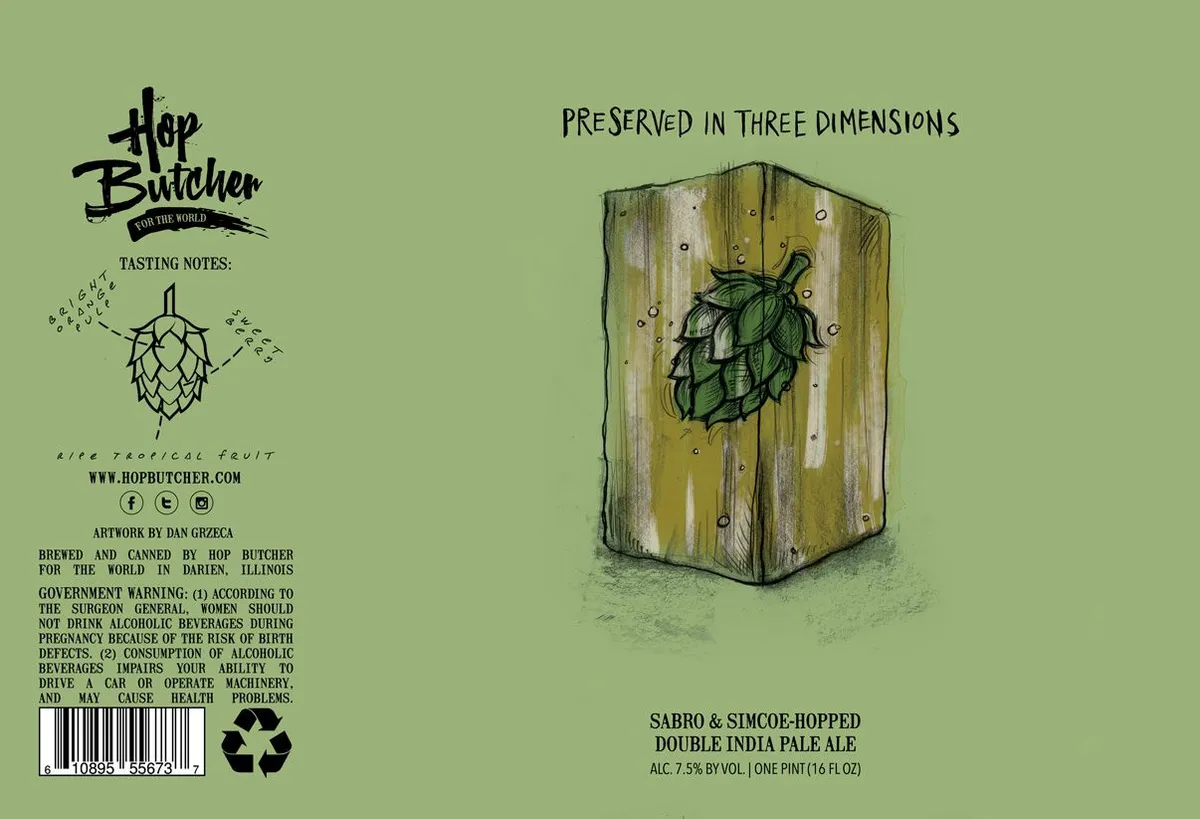 Preserved in Three Dimensions label