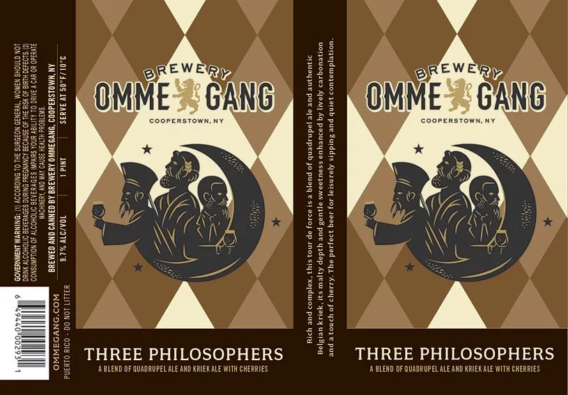 Three Philosophers label
