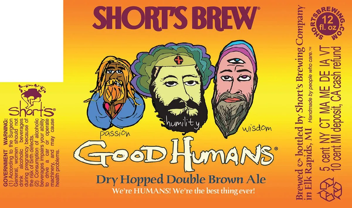 Good Humans label art — SHORT'S BREW