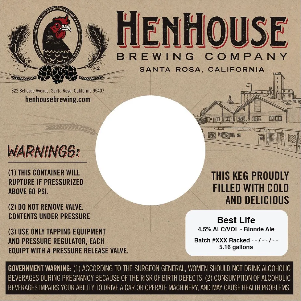 Best Life — full label as filed with TTB