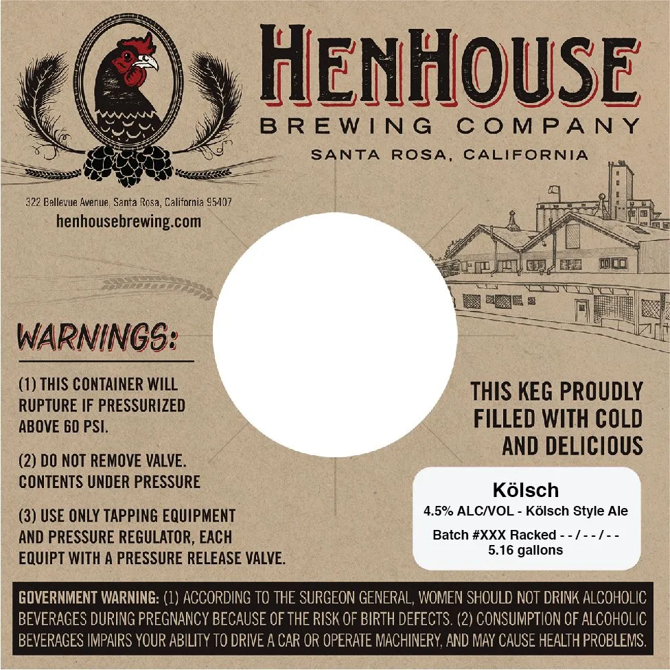 Kölsch — full label as filed with TTB