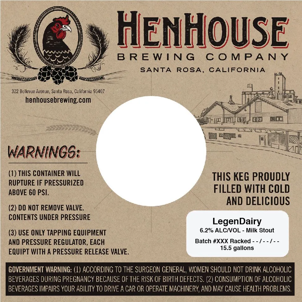LegenDairy — full label as filed with TTB