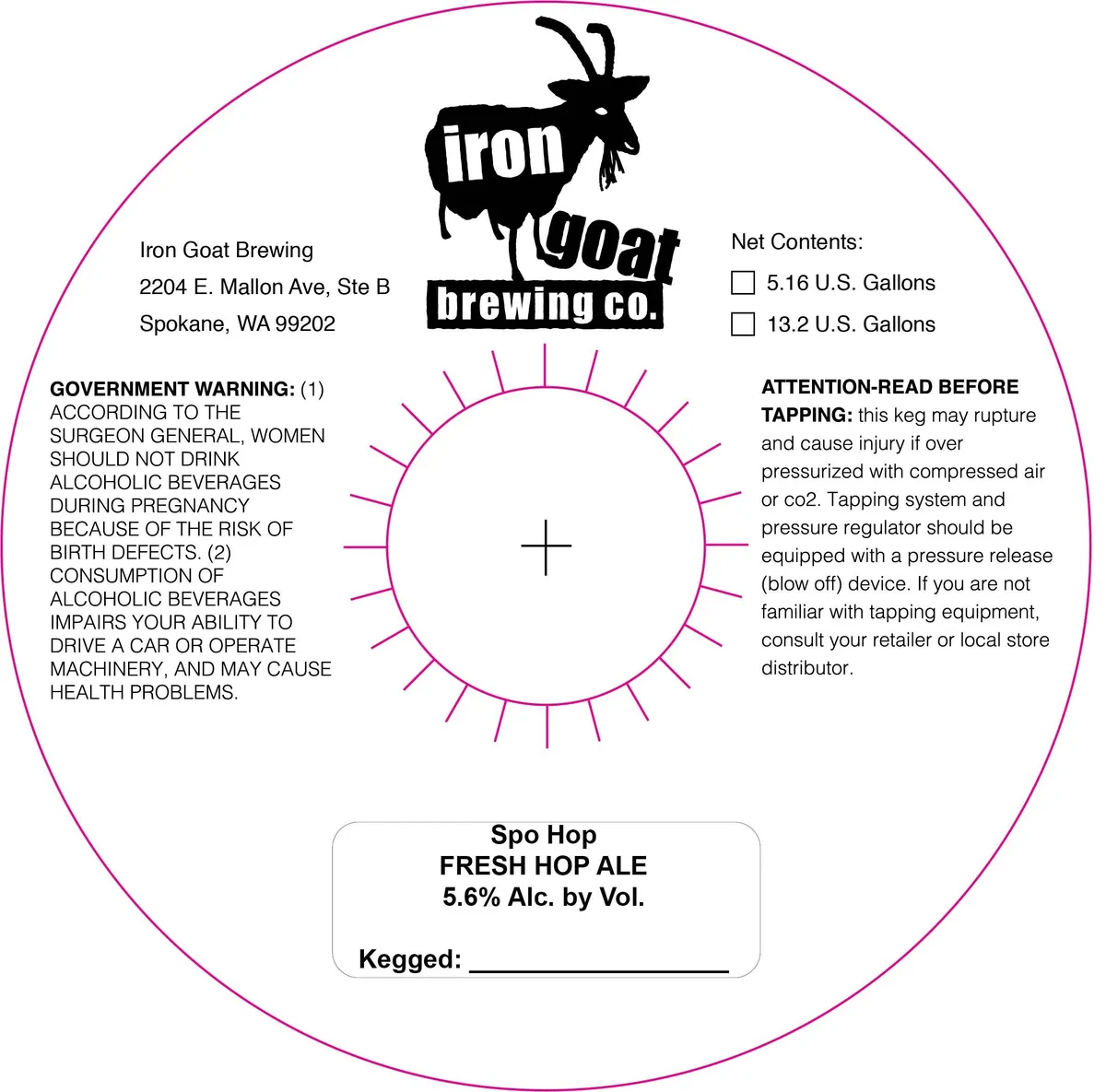Spo Hop — full label as filed with TTB