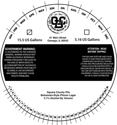 Square County Pils label