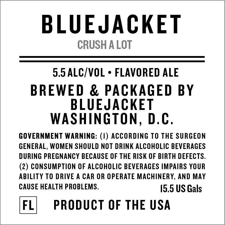 Crush A Lot — full label as filed with TTB