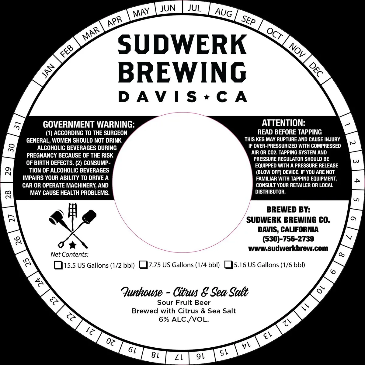 Funhouse - Citrus & Sea Salt — full label as filed with TTB