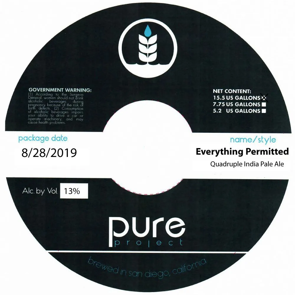 Everything Permitted — full label as filed with TTB