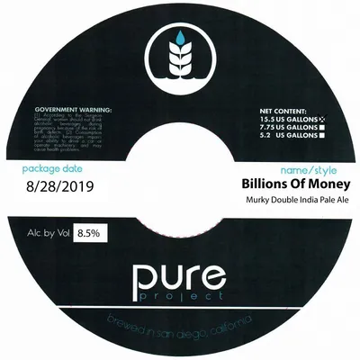 Billions Of Money label