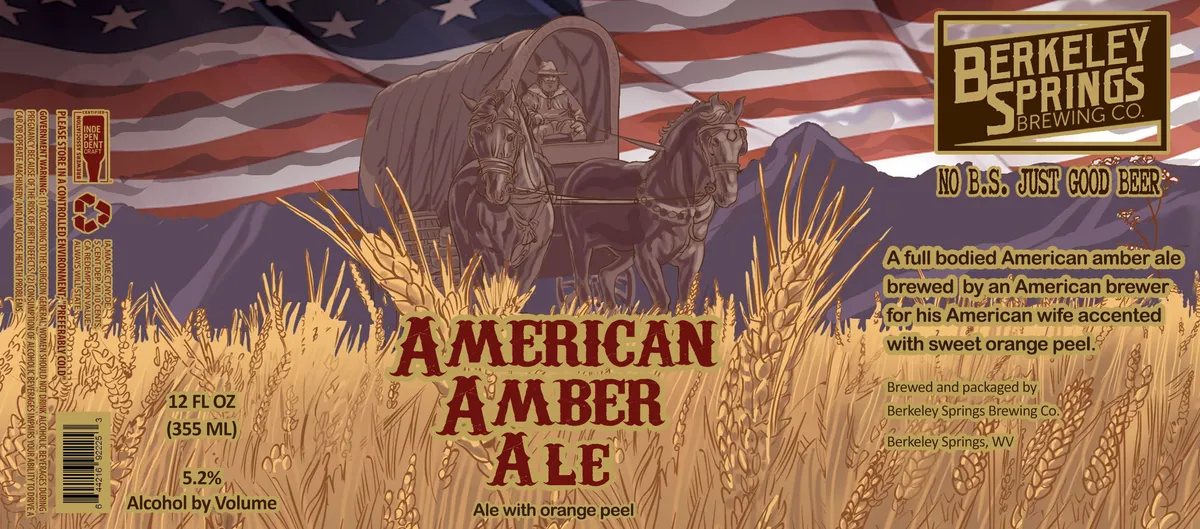 American Amber Ale — full label as filed with TTB