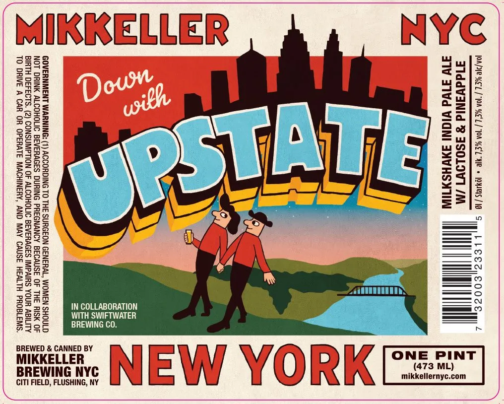 Down with Upstate — full label as filed with TTB