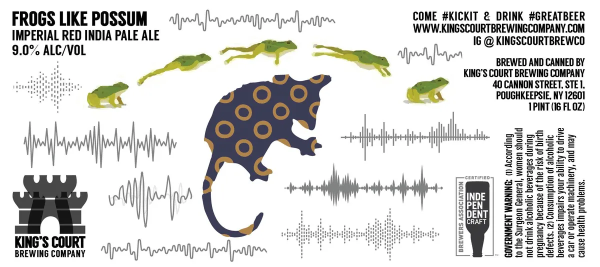 Frogs Like Possum — full label as filed with TTB