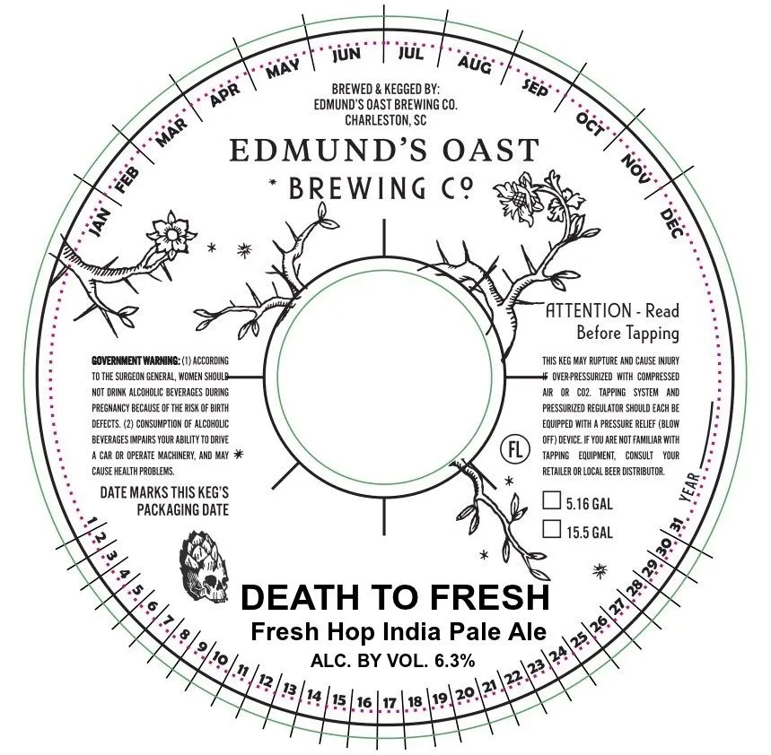 Death To Fresh — full label as filed with TTB