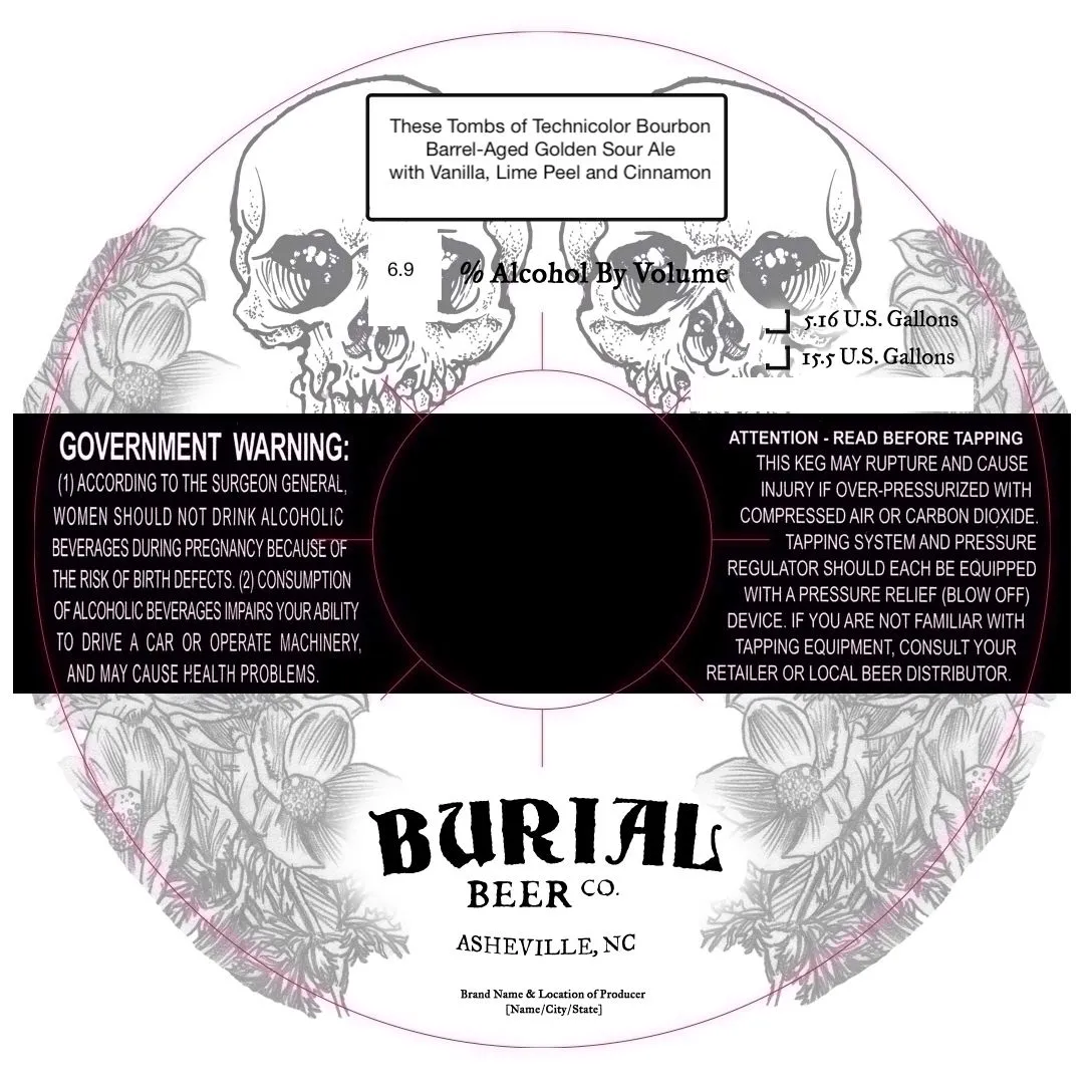 These Tombs of Technicolor — full label as filed with TTB