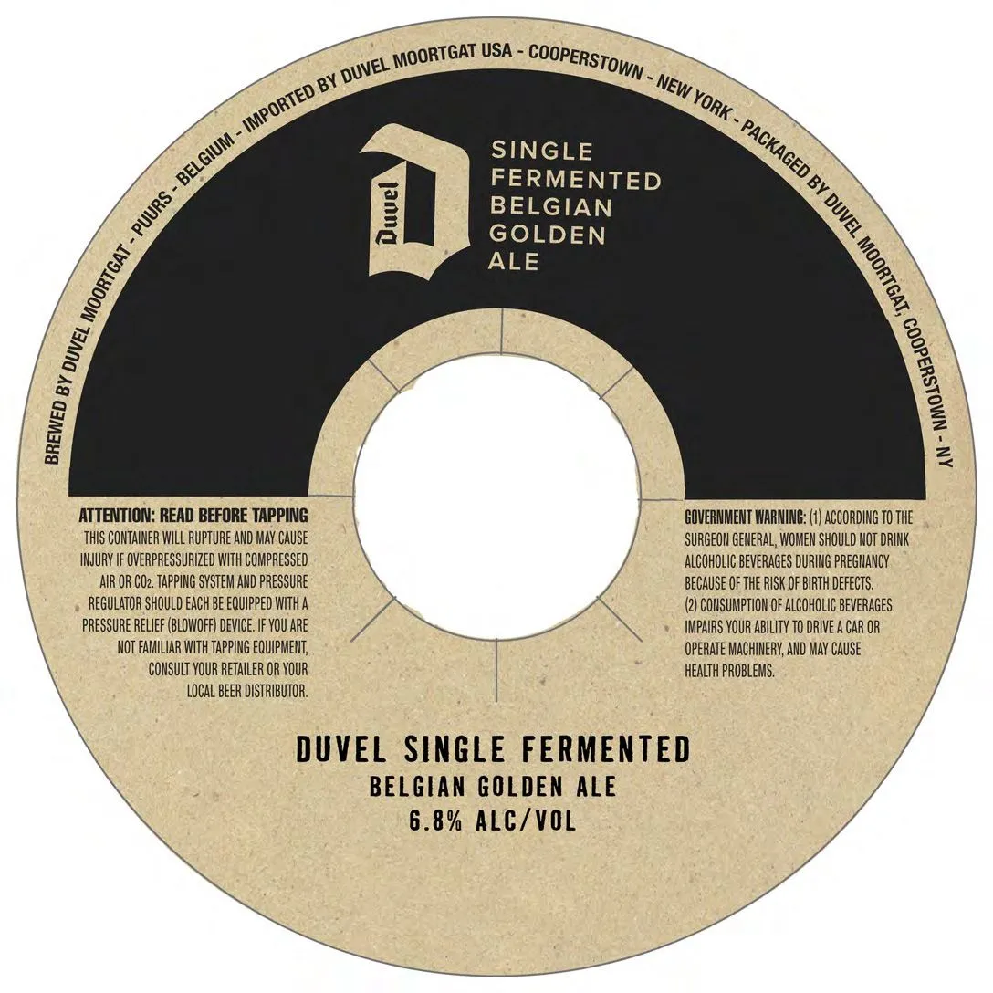 Single — full label as filed with TTB