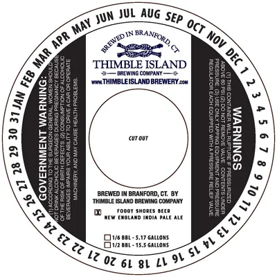Foggy Shores Beer label