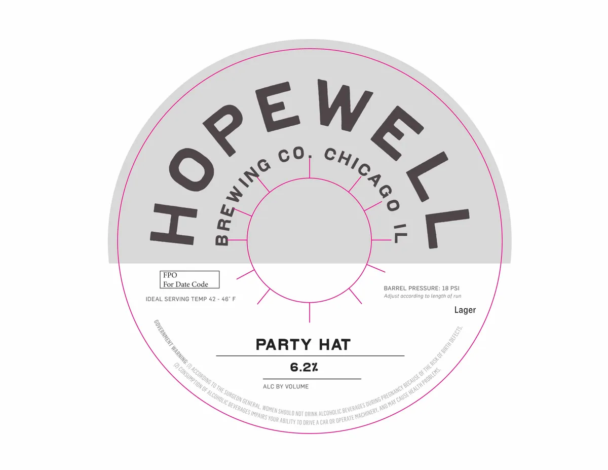 Party Hat — full label as filed with TTB