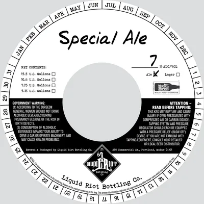 Special Ale label
