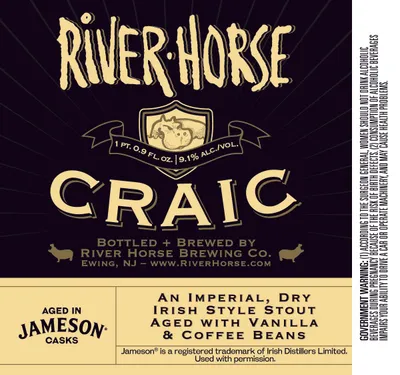 River Horse Craic label