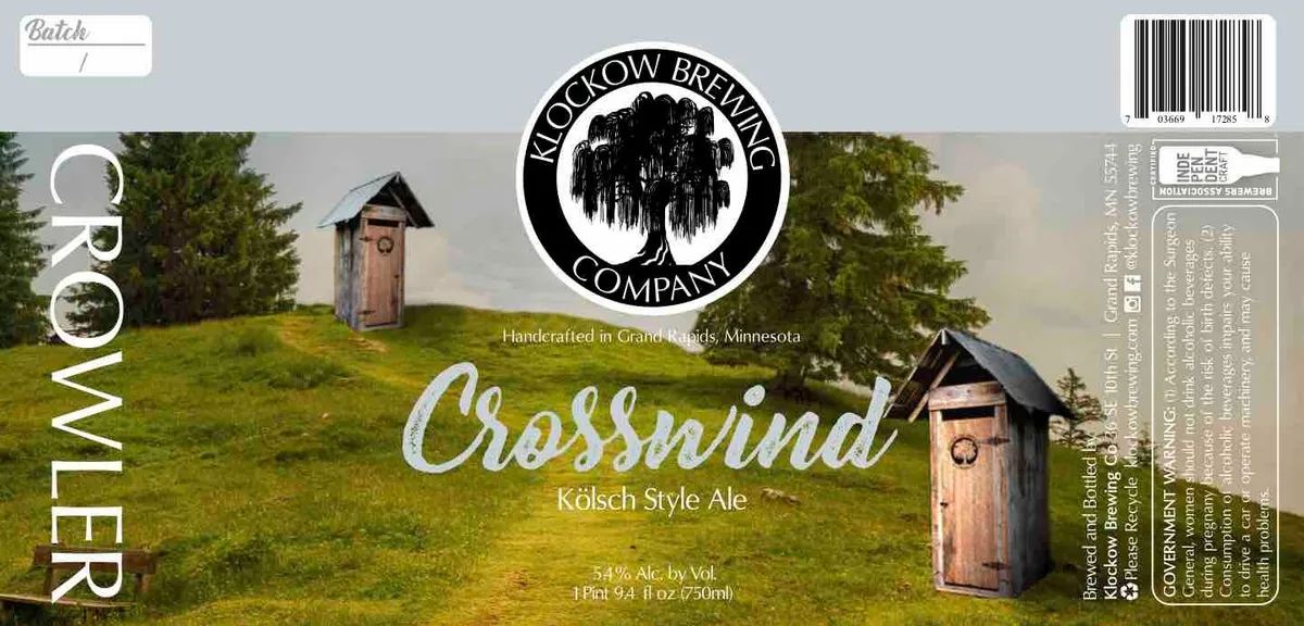 Crosswind - Kolsch — full label as filed with TTB