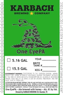 One EyePA label