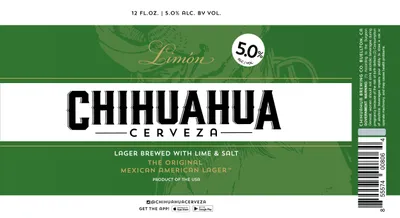 Chihuahua Limon label