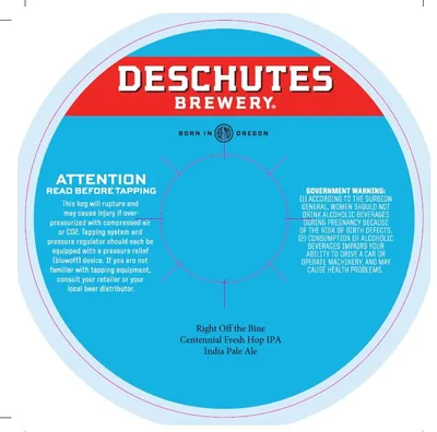 Right Off the Bine label