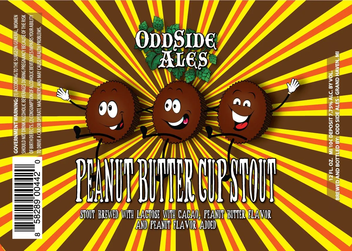 Peanut Butter Cup Stout — full label as filed with TTB