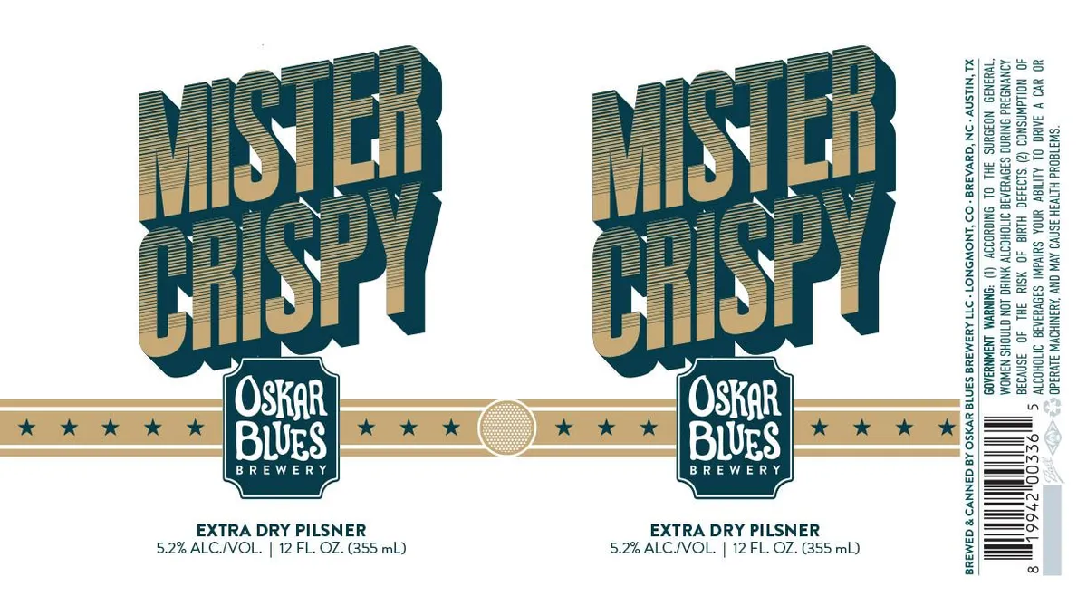 Mister Crispy — full label as filed with TTB