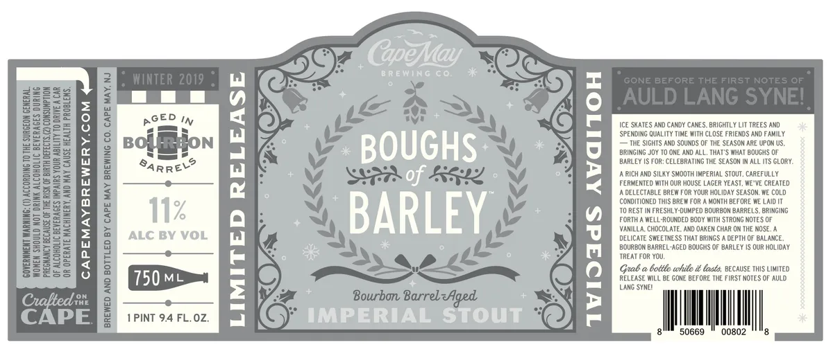 Boughs of Barley — full label as filed with TTB