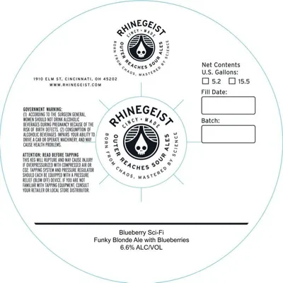 Blueberry Sci-Fi label