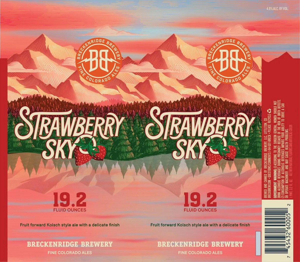 Strawberry Sky — full label as filed with TTB