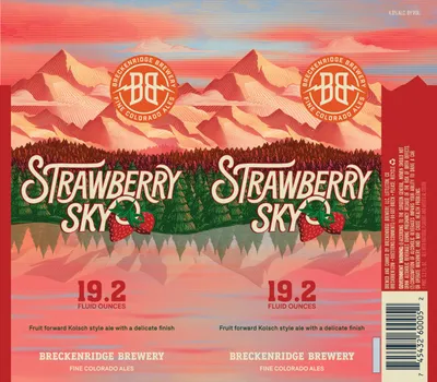 Strawberry Sky label