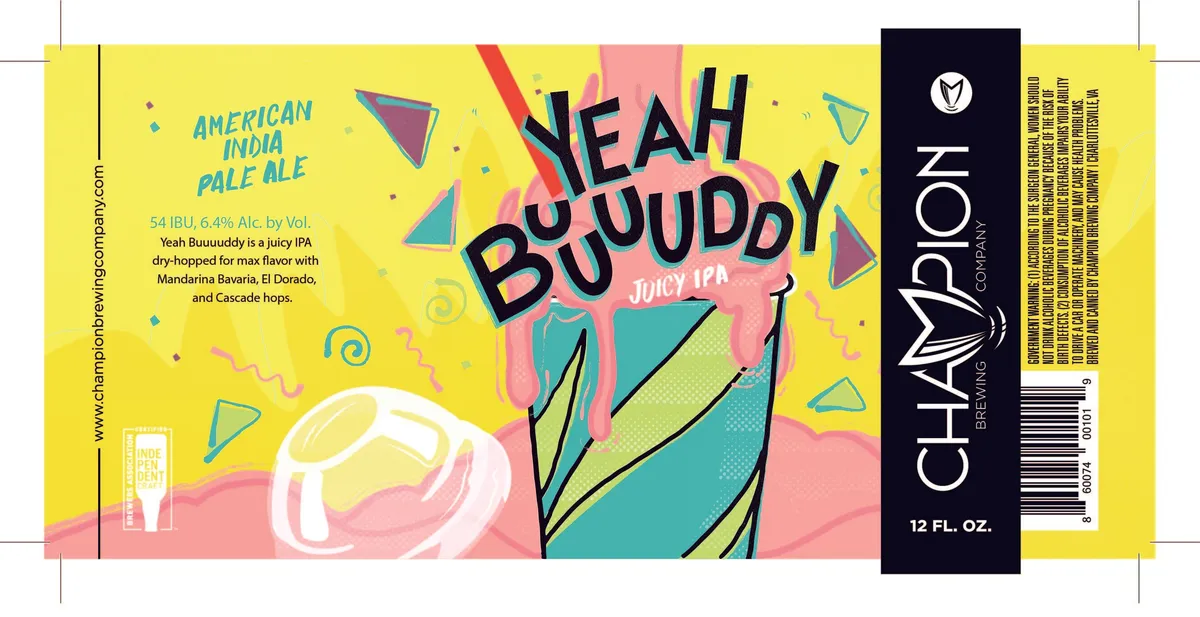Yeah Buuuuddy — full label as filed with TTB