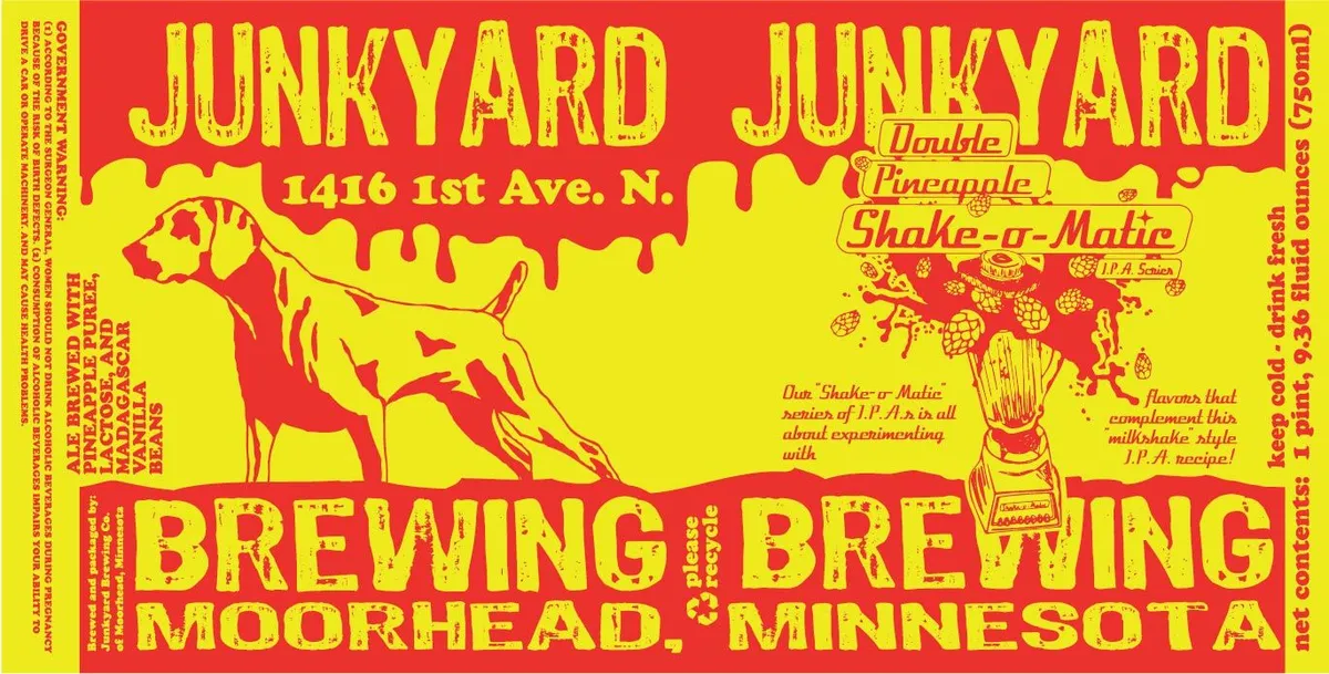 Double Pineapple Shake-O-Matic — full label as filed with TTB