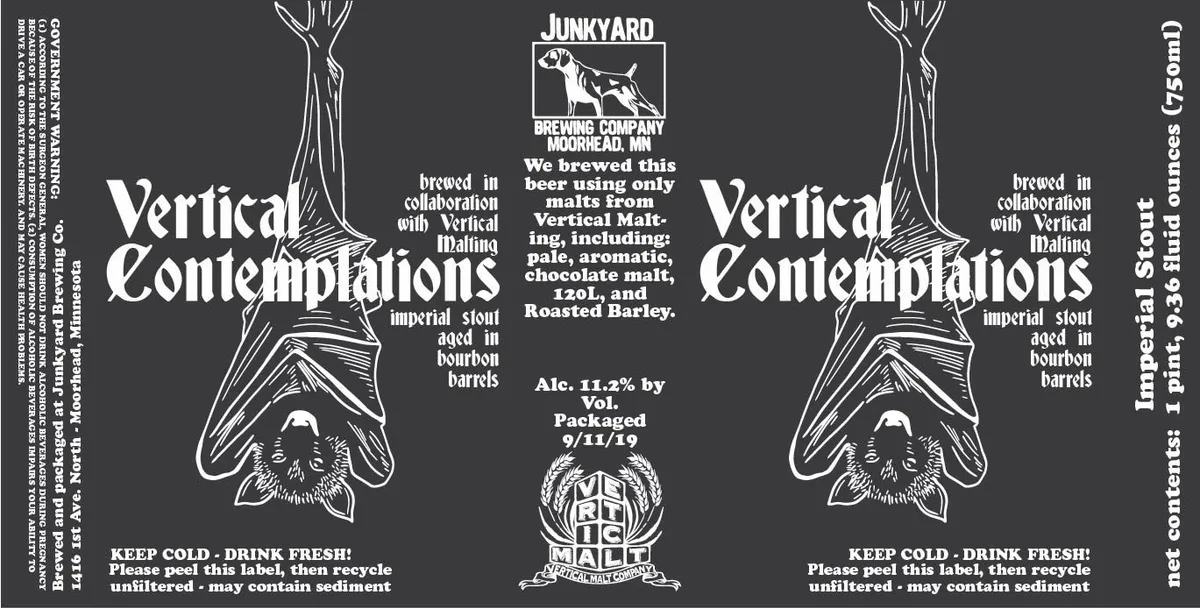 Vertical Contemplations — full label as filed with TTB