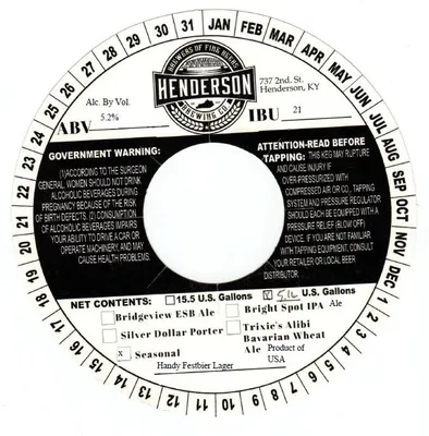 Handy Festbier Lager label