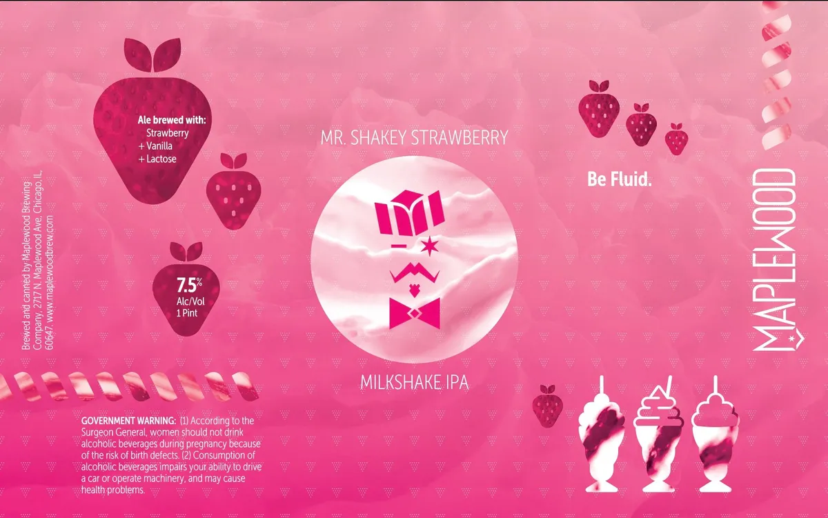 Mr. Shakey Strawberry — full label as filed with TTB