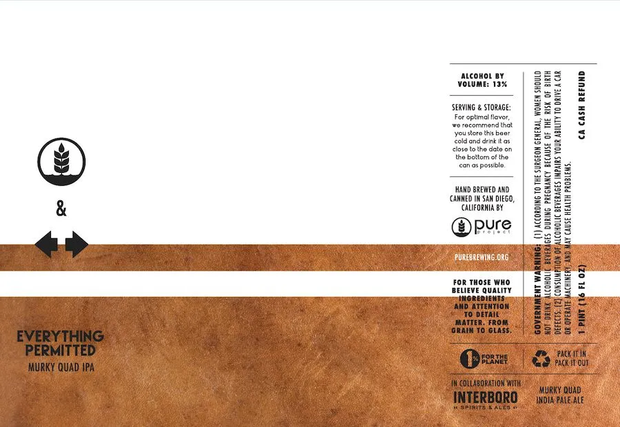 Everything Permitted — full label as filed with TTB