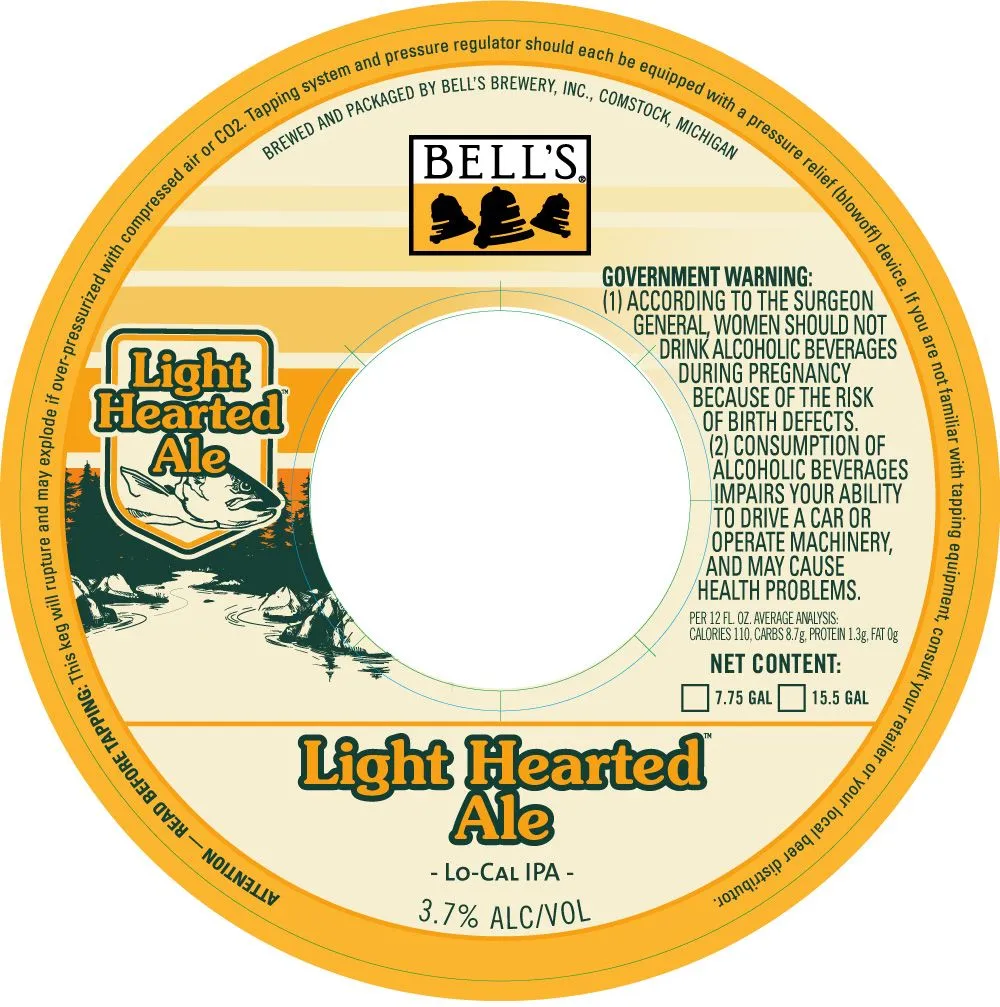 Light Hearted Ale — full label as filed with TTB
