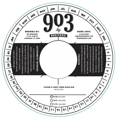 Cloud 9 Hazy India Pale Ale label