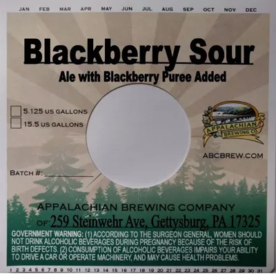 Blackberry Sour label