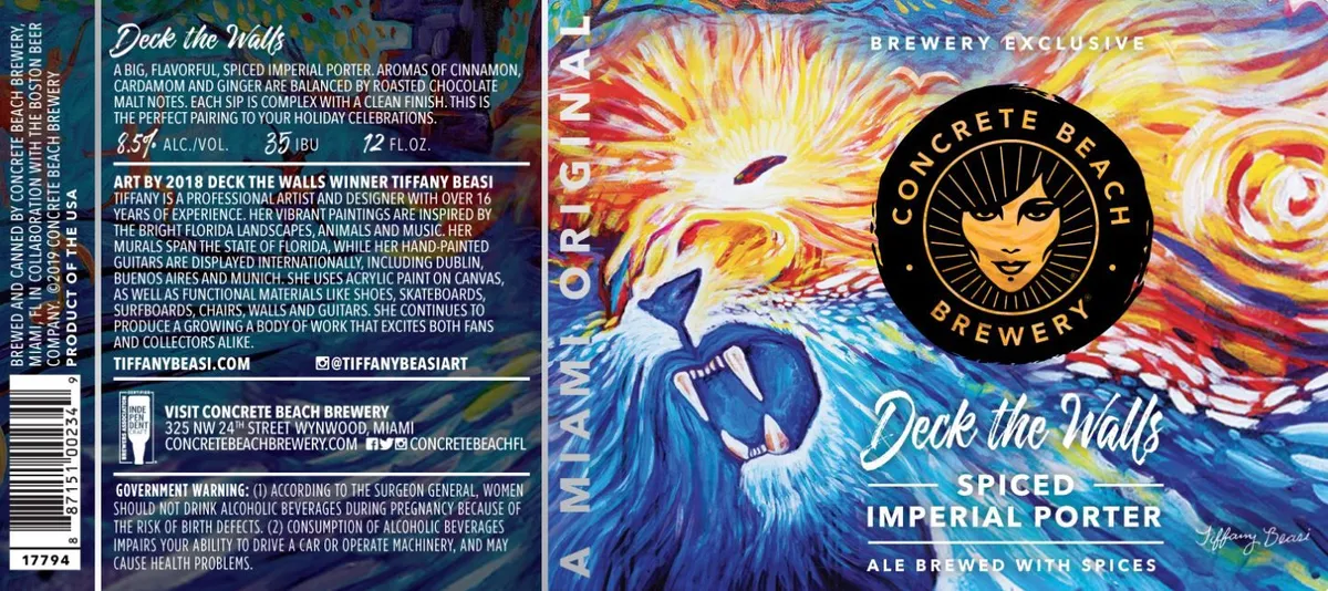 Deck the Walls — full label as filed with TTB
